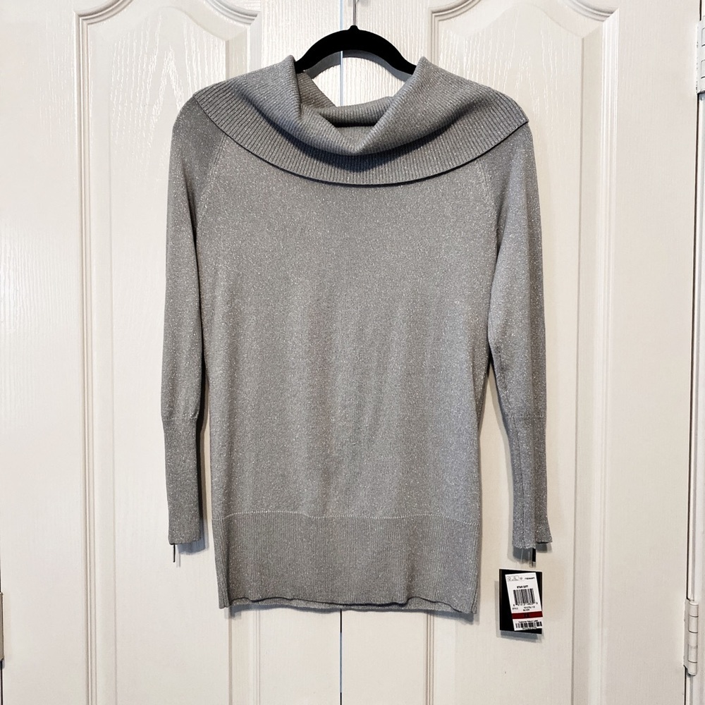 Thalia Sodi Shimmering Long Sleeve Wear 2 Ways size XS